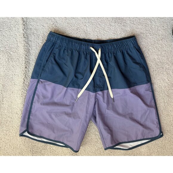 Fair Harbor Mens Size Large Anchor Colorblock Swim Shorts Trunks 8" - Picture 13 of 13